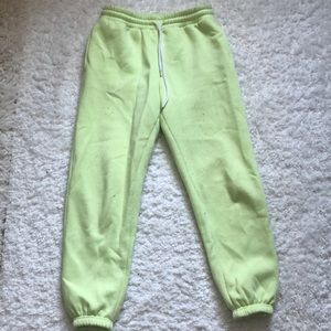Lime Green Sweatpants